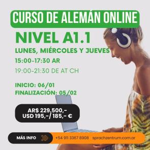 Curso intensivo de alemán online A1.1